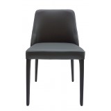 Polly Chair In Anthracite Grey - Front