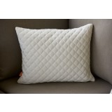 Primavera All-weather Scatter Diamond Stitch Pillows - Mouse Grey - Close Up