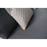 Primavera All-weather Scatter Diamond Stitch Pillows - Mouse - Angled Grey