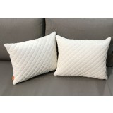 Primavera All-weather Scatter Diamond Stitch Pillows - White - Lifestyle