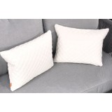 Primavera All-weather Scatter Diamond Stitch Pillows - White