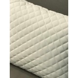 Primavera All-weather Scatter Diamond Stitch Pillows - White - Closeup Detail