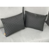 Primavera All-weather Scatter Diamond Stitch Pillows - Carbon - Lifestyle