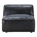 Moe's Home Collection Luxe Slipper Chair Antique Black - Front