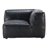 Moe's Home Collection Luxe Corner Chair Antique Black - Side