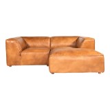 Moe's Home Collection Luxe Nook Modular Sectional Tan Black - Front