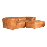 Moe's Home Collection Luxe Nook Modular Sectional Tan Black - Angled