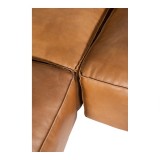 Moe's Home Collection Luxe Nook Modular Sectional Tan Black - Seat Edge Close-Up