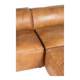 Moe's Home Collection Luxe Nook Modular Sectional Tan Black - Seat Close-Up