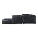 Moe's Home Collection Luxe Dream Modular Sectional Antique Black - Long Side Angle