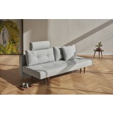 Recast Sofa Soft Pacific Pearl With Dark Wood Legs - Lifestyle
