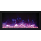 Remii 35" Extra Slim Indoor Or Outdoor Electric Built-in Fireplace - Purple Flame