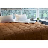 All Season loe Vera Reversible Solid Color Comforter - King