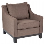 Milford Dolphin Fabric With Dark Expresso Legs
