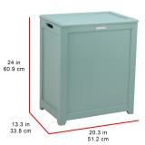 Oceanstar Storage Laundry Hamper - Turquoise - Dimensions