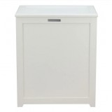 Oceanstar Storage Laundry Hamper - White - Front