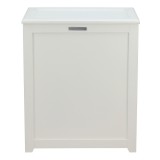 Oceanstar Storage Laundry Hamper - White - Front