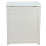 Oceanstar Storage Laundry Hamper - White - Back