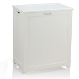 Oceanstar Storage Laundry Hamper - White