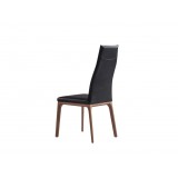Ricky Dining Chair Black Faux Leather - Back