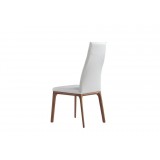 Ricky Dining Chair White Faux Leather - Back