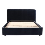 Moe's Home Collection Samara King Bed - Blue Velvet