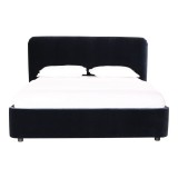 Moe's Home Collection Samara King Bed - Blue Velvet