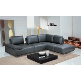 Roxanne Right Hand Facing Sectional In Dark Grey - Lifestyle