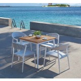 Powder Coated Aluminum Frame Lounge Chair W/ Textilene Seat and Polypropylene Back - Lifestyle 1