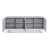 Wally Buffet (Grey) - Drawers Opened