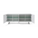 Wally Buffet (White) - Drawers Opened