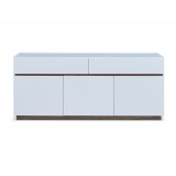 Serena Buffet Whole Body In High Gloss White - Front