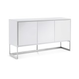 Fiona Buffet High Gloss White - Angled