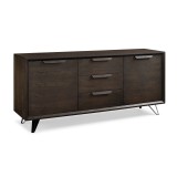 Tala Buffet Oak Veneer With 2 Doors And 3 Drawers - Angle