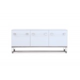 Brianna Buffet In High Gloss White - Front