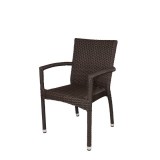 Sierra Dining Arm Chair - Espresso - Angled