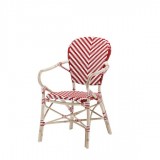Paris Dining Arm Chair - Vintage Red