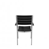 Vienna Dining Arm Chair - Black - Back
