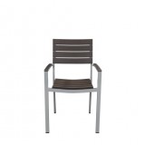 Vienna Dining Arm Chair - Espresso - Front