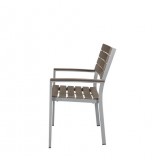 Vienna Dining Arm Chair - Gray - Side