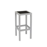 Silver Frame And Black Seat