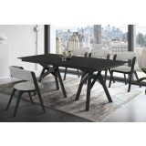 Cortina Rowan 5 Piece Black Dining Set - Lifestyle