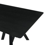 Cortina Lima lack Dining Table - Edge Close-Up
