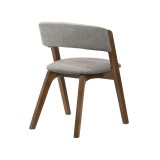 Cortina Rowan Walnut Dining Chair - Back Angle