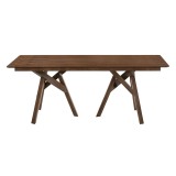 Cortina Rowan Walnut Dining Table - Front