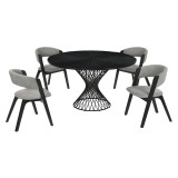 Cirque Rowan 5 Piece Black Dining Set