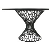 Cirque Lima Black Dining Table - Close-Up