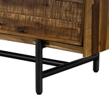 Cusco Acacia 6-Drawer Cabinet - Leg Close-Up