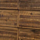 Cusco Acacia 6-Drawer Cabinet - Cabinet Detail
