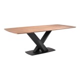 Noble Mid-Century Walnut Wood - Dining Table